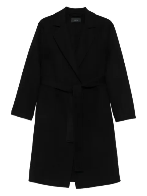 JOSEPH belted wool coat Black JF008436