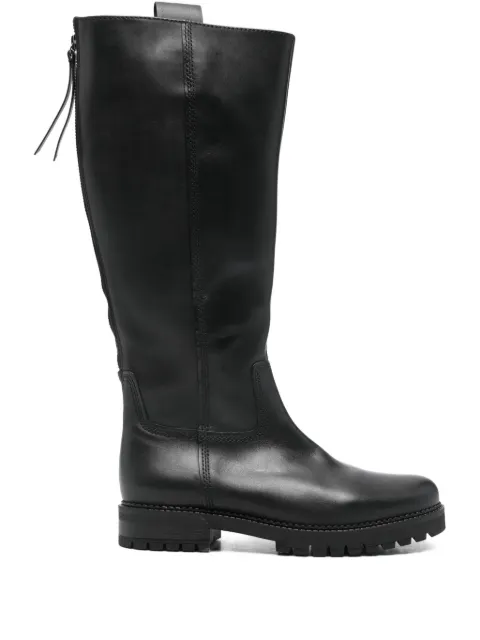GABOR leather boots Black 7272757