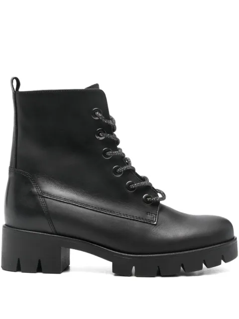 GABOR lace-up booties Black 7171137