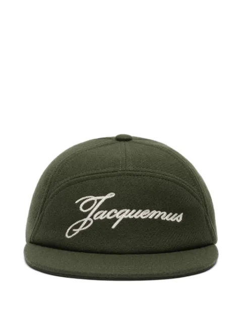 Jacquemus Le Lana embroidered cap Green ACU00790AW00702