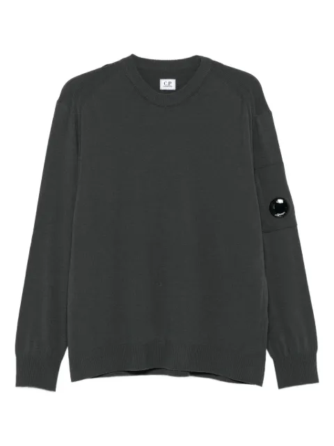 C.P. Company lens-detail crew-neck sweater Grey 19CMKN037A005528A