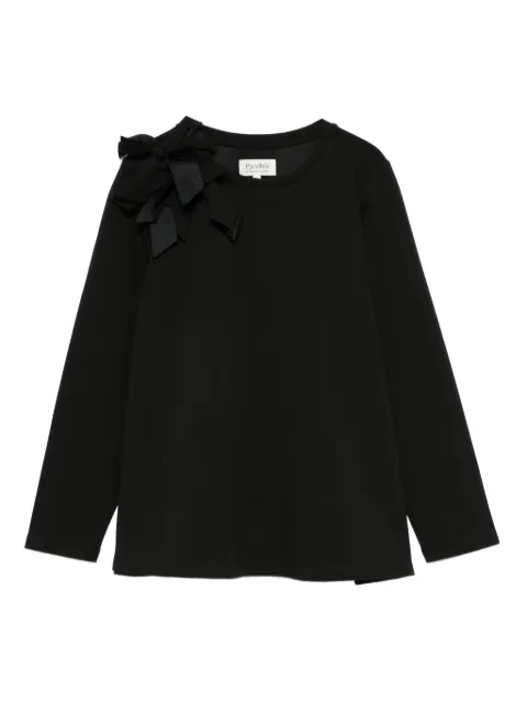 PSOPHIA bow-detail blouse Black 107TSH2437