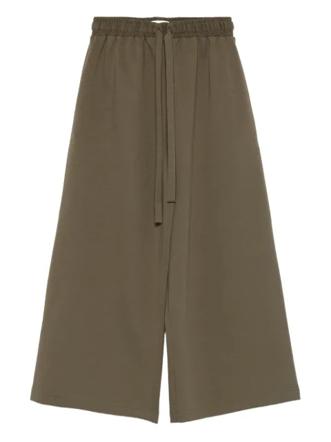 PSOPHIA wide-leg cropped trousers Green 107TRS2435