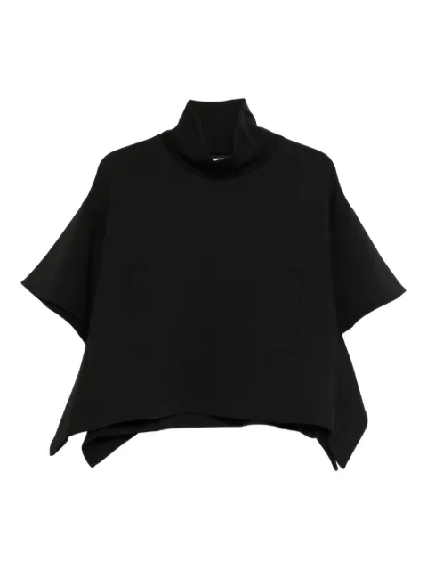 PSOPHIA high-neck panelled top Black 107PON2438