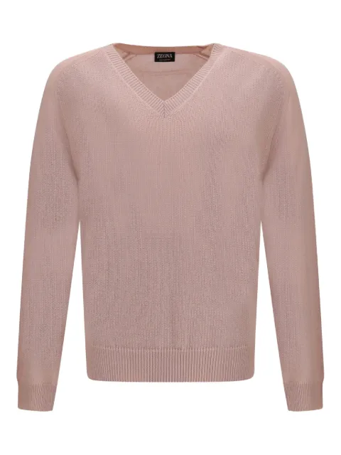 Zegna V-neck sweater Pink UGK68A2400