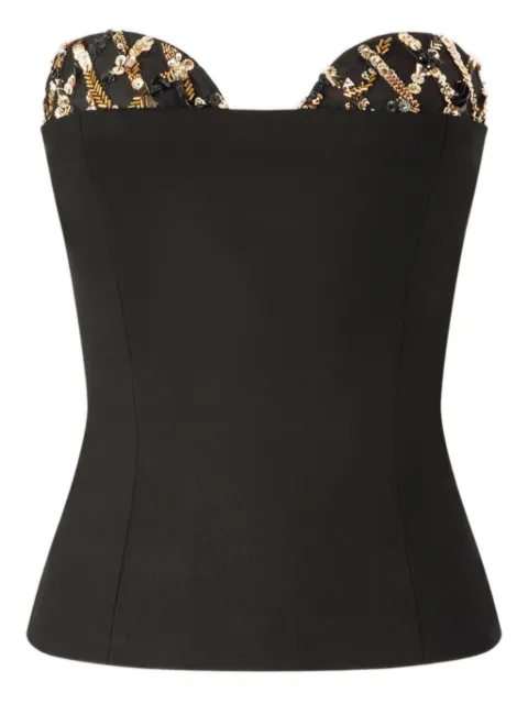 Genny embellished strapless top Black 79AJM689N0278
