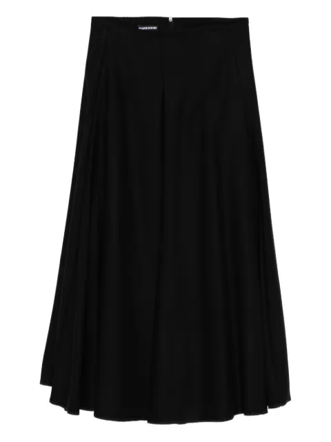 SUSANNE BOMMER flared midi skirt Black 2040090199