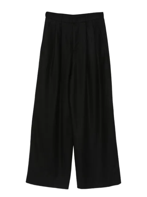 SUSANNE BOMMER pleat-detail trousers Black 2030090199