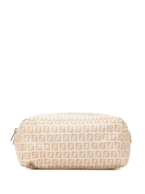 Fendi Pre-Owned 2000-2010 Zucchino Canvas Pouch clutch bag Black CR0KTWAHAQL6ZA5F