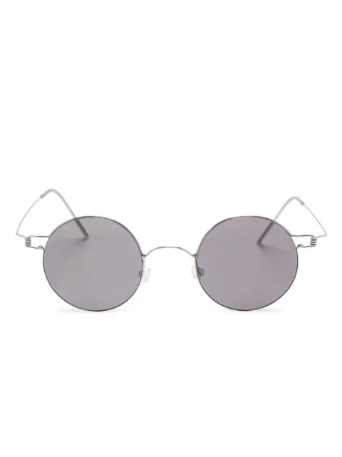 Lindberg round-frame sunglasses Silver RIM8222