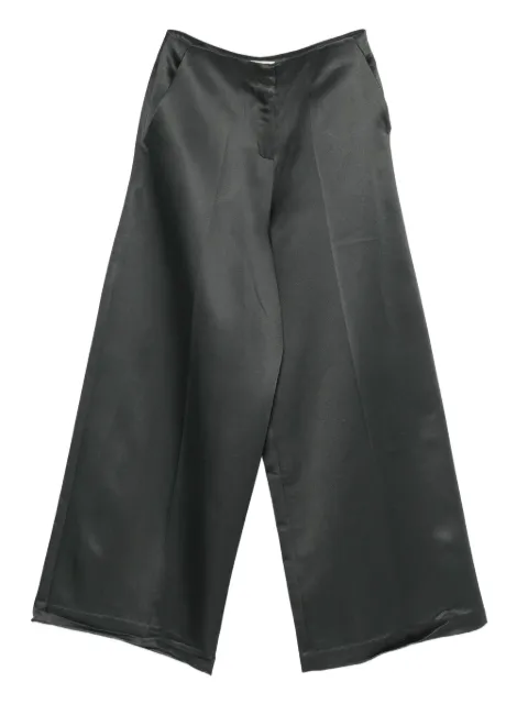 PSOPHIA satin wide-leg trousers Grey 215TRS2496