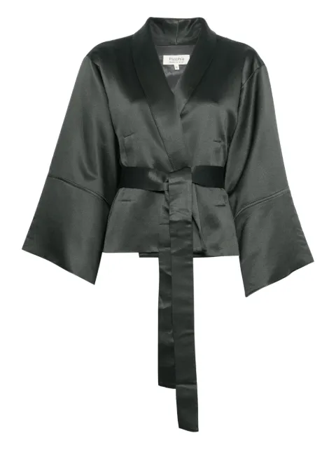 PSOPHIA wool-blend jacket Black 215BLA2497