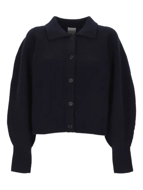 Madeleine Thompson wool blend cardigan Blue AW25C02