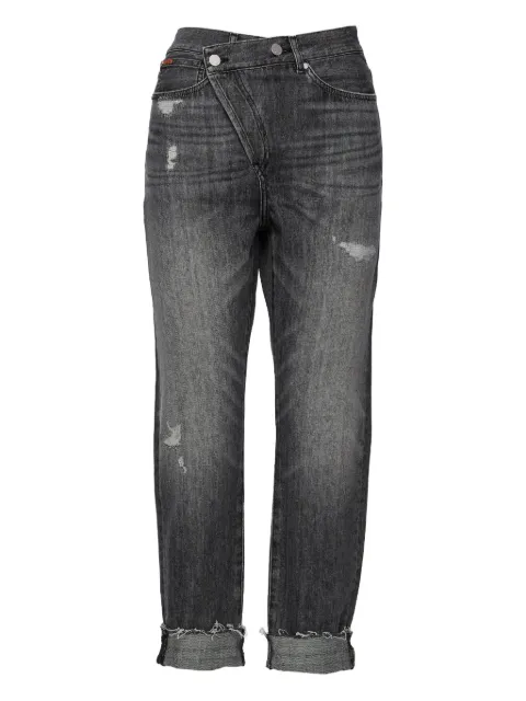 No44 Crossover distressed jeans Grey 500017012FARF