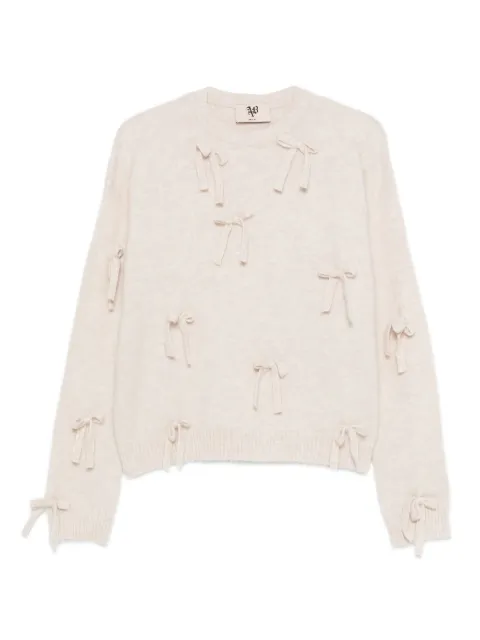 Aniye By bow-embellished sweater Neutrals 181008