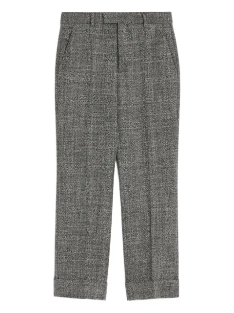 Valentino Garavani Mouliné cuffed trousers Grey VRBN85B71