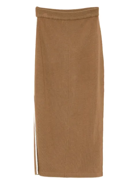 CUDDLEUP knitted maxi skirt Brown 44WRBSKT016
