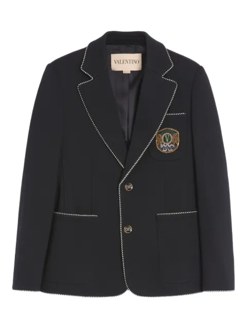 Valentino Garavani single-breasted wool jacket Black VCEG76AWB