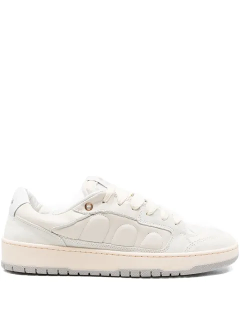 SANTHA padded leather sneakers White YU04S2LEWH
