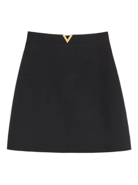 Valentino Garavani crepe couture mini skirt Black BRAEH21CF