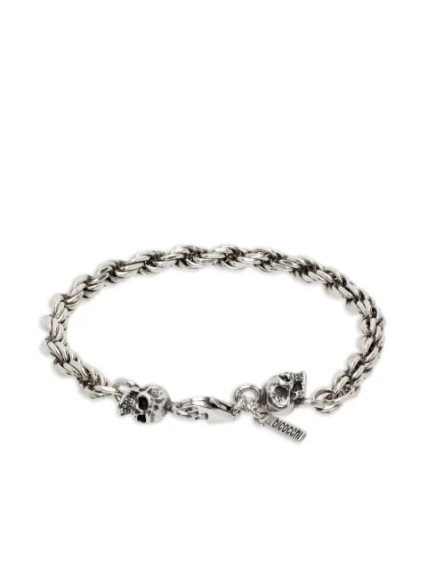 Emanuele Bicocchi rope-chain skull bracelet Silver STRB