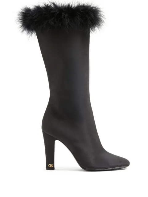 Valentino Garavani Hotty Shantung boots Black WS0NT3ZGE