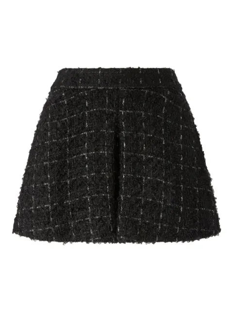 Genny pleated tweed shorts Black 79AJD15306728