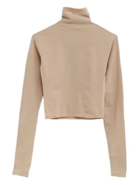 Alaïa roll-neck long-sleeve top Neutrals AA9H1332K127B