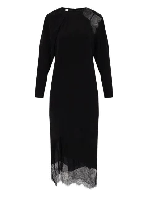 IRO Adima lace-panel midi dress Black WM33ADIMA