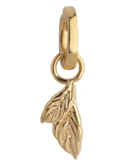Enamel Copenhagen leaf-motif charm Gold C022G