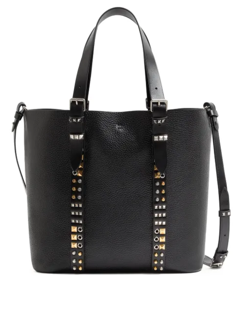 Valentino Garavani medium Rockstud pebbled tote bag Black YB0S84ZGS