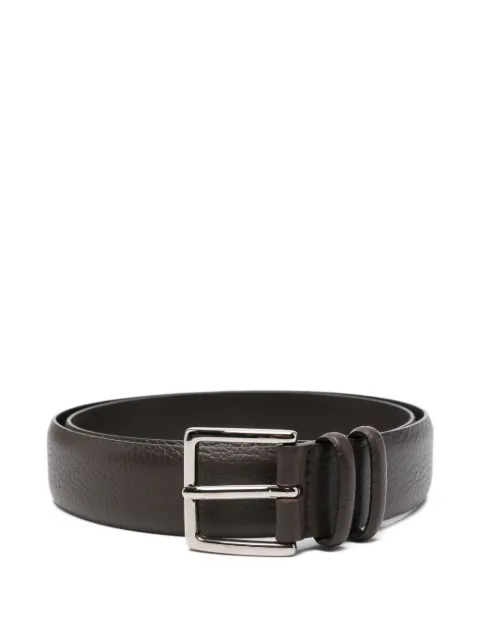 Orciani pebble-grain leather belt Brown U08342DOL