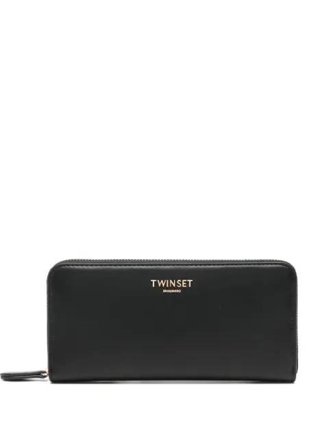 TWINSET logo-appliqué wallet Black 252TD8392