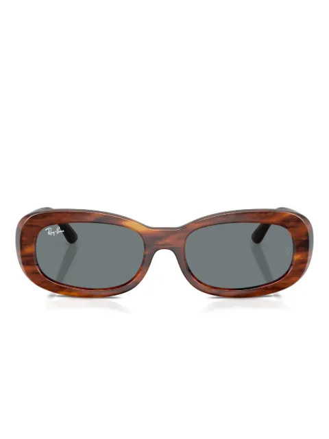 Ray-Ban oval-frame sunglasses Brown RB222195462