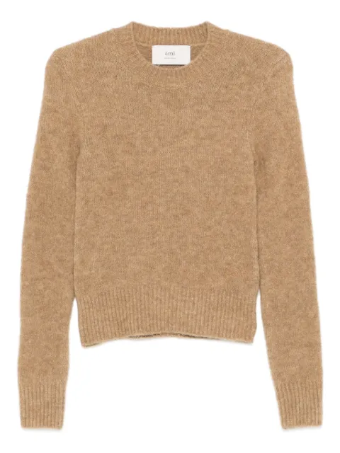 AMI Paris round-neck sweater Neutrals FKS824KN0021
