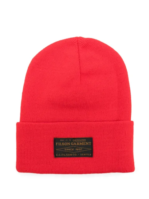 Filson logo-patch beanie Red FMACC0186Y0003