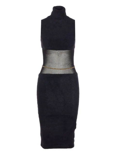 Elisabetta Franchi sleeveless midi dress Black AM37T57E2110