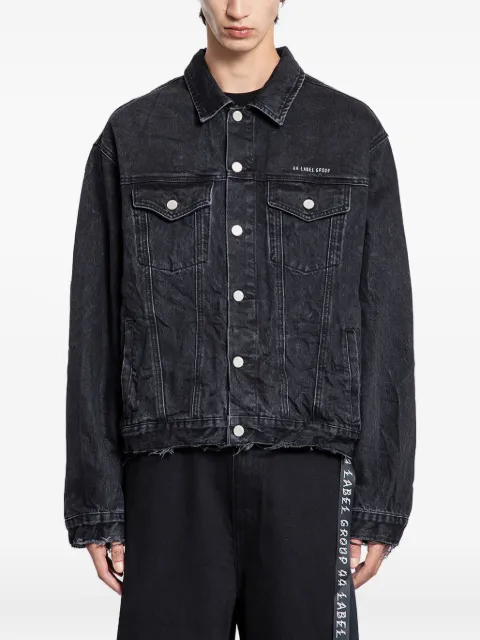 44 LABEL GROUP Simulation buttoned denim jacket Blue B0030632FA677