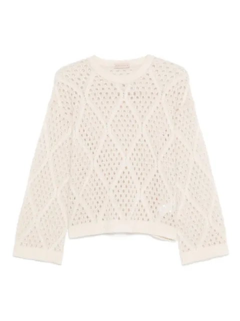 Purotatto open-knit sweater Neutrals 2600554