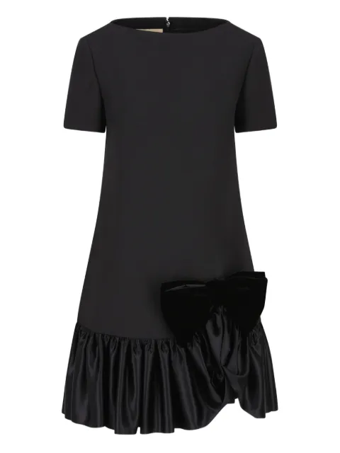Valentino Garavani crepe couture short dress Black BVAGF81CF