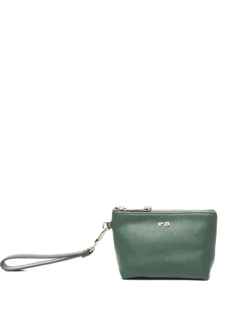 V°73 logo-lettering clutch bag Green 73BE9D1414KEIRABOSCO