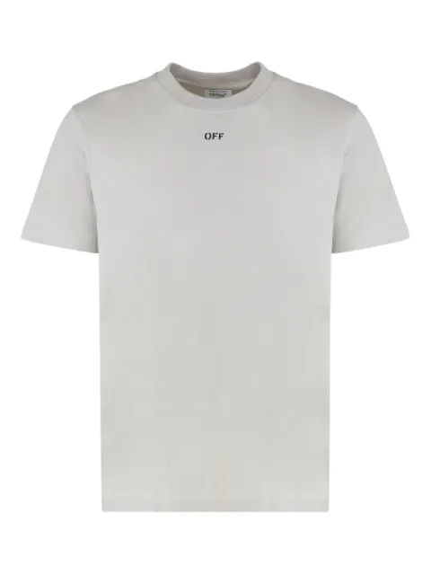 Off-White ribbed crew-neck T-shirt Grey 44MAA027G5J00F