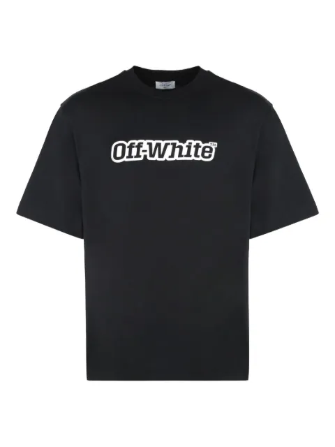 Off-White logo-print T-shirt Black 44MAA120G5J00J