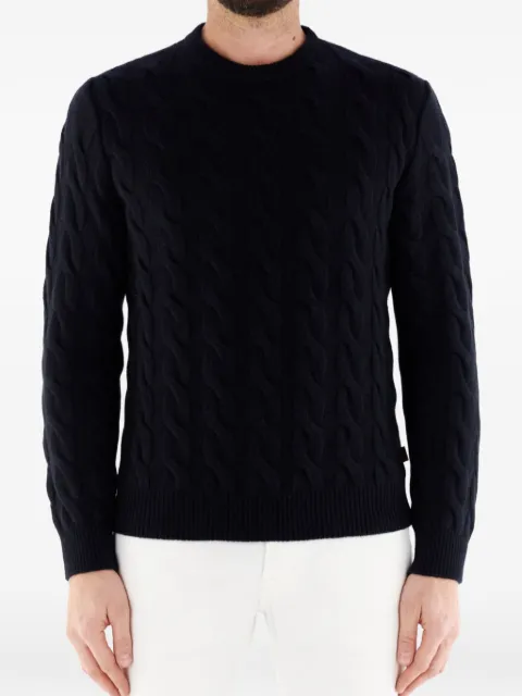 Jacob Cohën cable-knit sweater Black JURSG018000X0012FLY97
