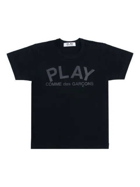 Comme Des Garçons Play logo-print T-shirt Black AZT187051