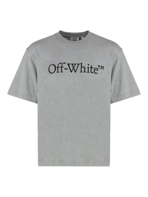 Off-White logo-print T-shirt Grey 44MAA120G5J00N