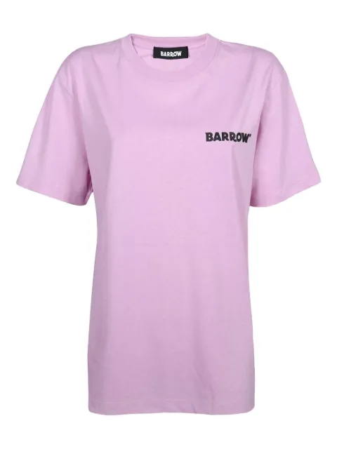 BARROW logo-print cotton T-shirt Purple F4BWUATH134