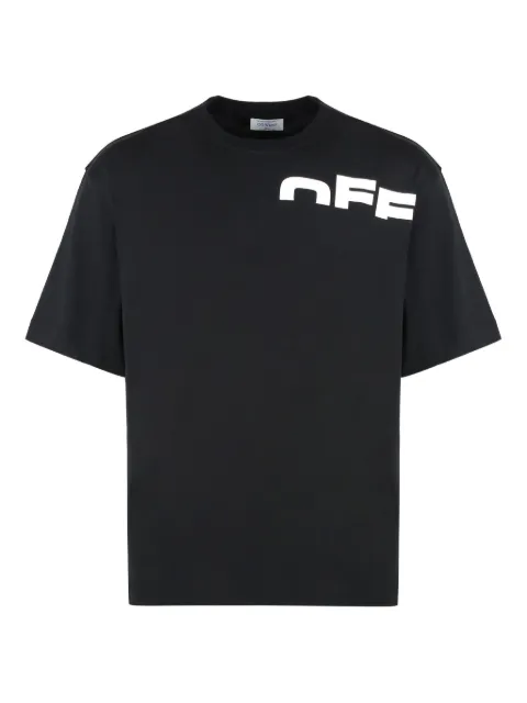 Off-White logo-print T-shirt Black 44MAA120G5J007