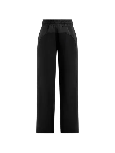 Manière De Voir Loula jersey and satin joggers Black WMN4350