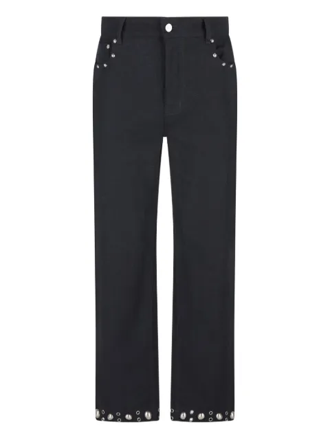Valentino Garavani pocket-detail studded trousers Blue VRBN41AT1
